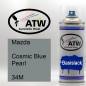 Preview: Mazda, Cosmic Blue Pearl, 34M: 400ml Sprühdose, von ATW Autoteile West.